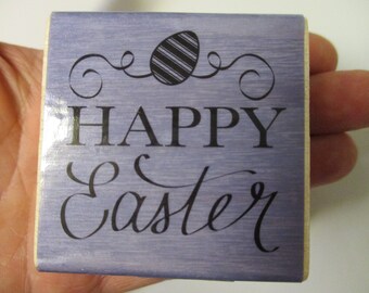Happy Easter Rubber Stamp-Easter Stamps