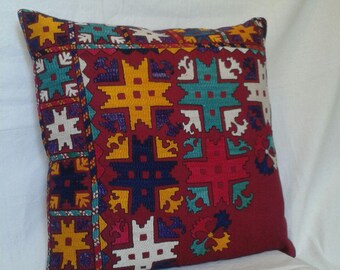 52x52cm Corgeous Uzbek Traditional Suzani Pillow Cases,Suzani cushion,Enbroidered pillow,Decorative pillow