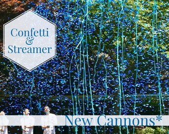 24" CONFETTI & STREAMERS CANNON Gender Reveal Confetti Cannon and Confetti Cannons! *New* Gender Reveal Idea! Ships Same Day!