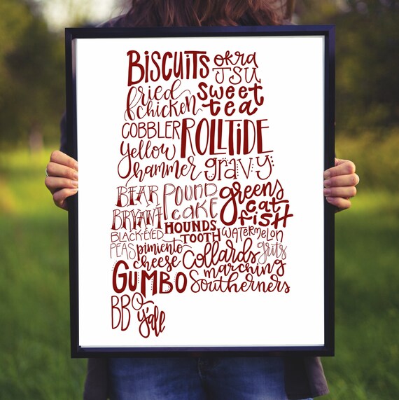 Alabama Roll Tide Print - Custom Digital Print