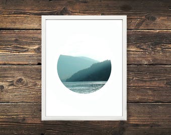DIGITAL DOWNLOAD, Mountain Haze Print, Nelson BC,British Columbia, Mountain Print, Canada Photopraphy, Lake Print, Nature Print, Mountains