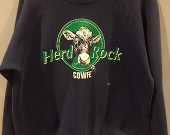 Vintage Herd Rock Cowfe funny sweatshirt
