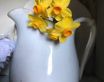 Reserved****Antique Ironstone Pitcher Knowles Taylor & Knowles