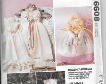 McCall's Crafts Patter 6608 Heavenly Accents Angels Dolls