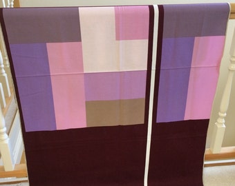 Finnish Fabric Samples, Textile Made in Finland, Modern Color Blocking Design