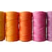 Micro Macrame Cord* Waxed Polyester Linhasita - Beading Thread - Set of 5 Colors - 10 meters each color - Sunset