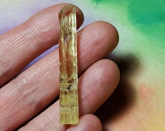 Sale GOLDEN BERYL HELIODOR 4.8 Gram Natural Rare Terminated Crystal From Brazil