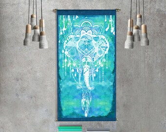 elephant decor mandala tapestry wall hanging elephant tapestry elephant art boho tapestry mandala wall art mandala print mandala art gift
