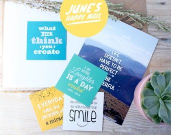 Happy Mail, Happy Post, Subscriptions, Letter Writing, Greetings Cards, Snail Mail, Inspirational Postcards.