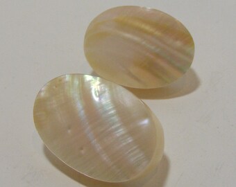 Vintage Mother of Pearl Post Earrings