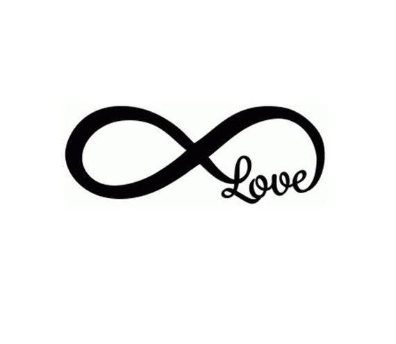 Download Infinity Love Vinyl Decal Forever Love Decal Car Decal