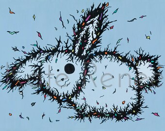 Do Not Touch The Dust Bunny Fine Art Print