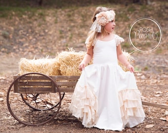 flower girl dress, flower girl dresses, vintage flower girl dress, toddler flower girl dress, Junior bridesmaid dress, boho flower girl