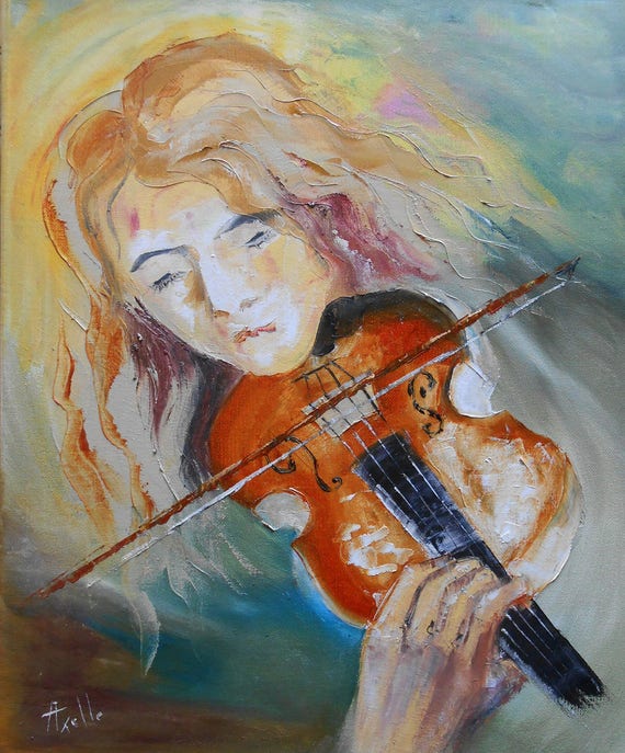 Painting Violonist