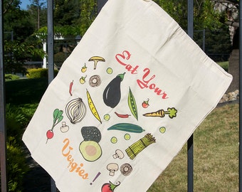 Cotton Produce Bag - Veggie Design