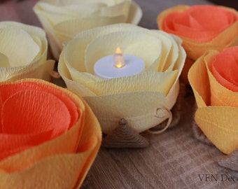 Rustic Fall Wedding Decor, Wedding Table Flowers- Set of 6, Rustic Fall Wedding Centerpiece, Fall Autumn Centerpiece, Fall Wedding Flowers