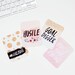 Printable Journal Cards Girl Boss Set | Hustle, Goal Digger, Build Your Future, #girlboss