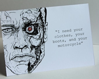 Terminator /Arnold Schwarzenegger Card (A6)