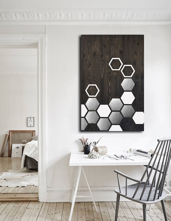 Modern Wall Art Metal Wall Art Wall Art Wood Geometric