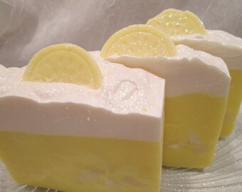 Lemon Sugar Soap Handmade Cold Process