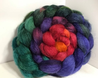 Spinning Fiber BFL/Bombyx 75/25 - 5oz - Zombie Rainbow 1