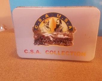 C.S.A U.S.A. Battle of Gettysberg collection Tin