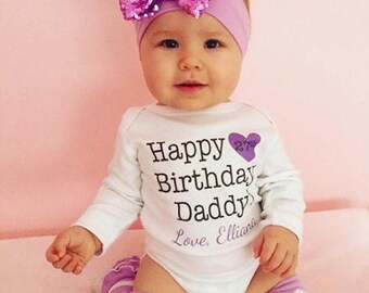 Happy Birthday one piece or Shirt (Choose your Text & Colors)