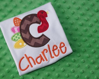 Thanksgiving Alphabet Turkey Shirt