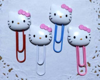 4 Hello kitty paper clip,planner,stationery, book,party