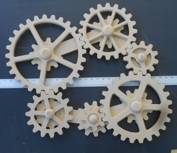 WORKING GEARS Wood Gears Gear Wall Kinetic Art Steampunk WORKING GEARS Wood Gears Gear Wall Kinetic Art Steampunk