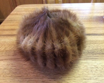 Item #9: Vintage Mink Pill Box Hat Pillow