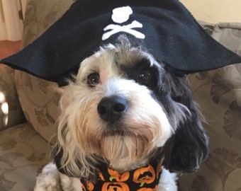 Dog Halloween Pirate Hat, Dog Costume, Hats for Dogs