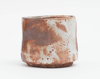 Matcha chawan shino handmade ceramic pottery, woodfired, for the tea ceremony, tea bowl, tea cup