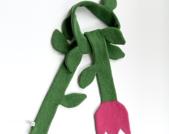 Children's Tulip Lambswool Scarf - Made to order
