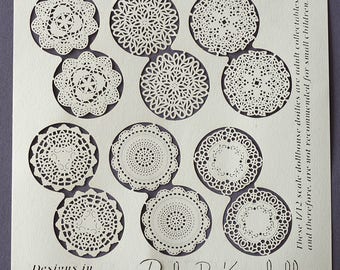 1/12th scale Laser Cut Paper Doilies