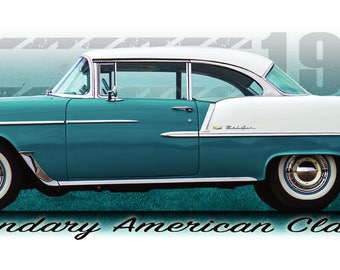 1955 Chevy BelAir Shirt Tri-Five Chevrolet classic car