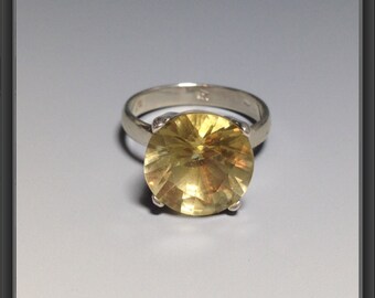 Sterling Silver ring with Citrine US size 6.75