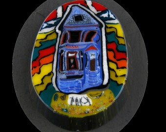 710 Ashbury Glass Murrine Boro Murrina Cabochon - 147C