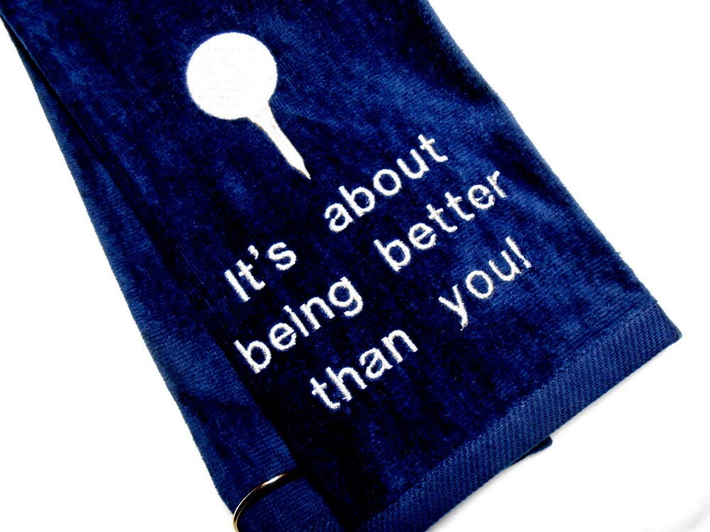 golf towel funny golf towel gift for him golf birthday