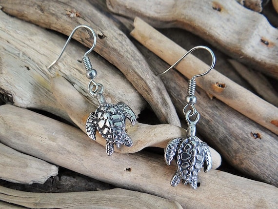 Australian Pewter Turtle Sea Turtle Earrings Ear Ring Rings Earring Ocean River