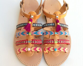 boho sandals, Women's Sandals, leather sandals, gladiator sandals