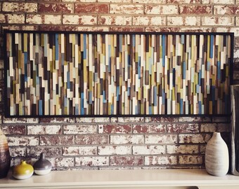 Wall Art - Wood Wall Art - Reclaimed Wood Art Sculpture - Modern Wall Art