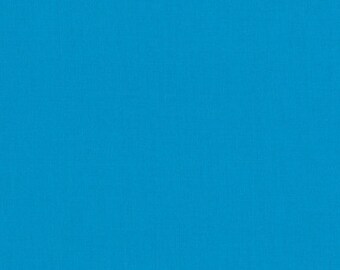 Turquoise - Kona Cotton - Robert Kaufman 100% solid cotton quilt weight fabric Fat Quarters quilting dressmaking UK Shop K001-1376