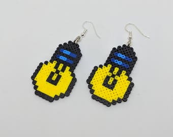 Mini-Perler Lightbulb Earrings