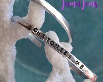 Personalized Bracelets for Women Message Bracelet Custom Coordinates Adjustable Cuff Bracelet for Woman Best Friend Gift for Her Wife
