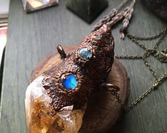 Large Citrine Labradorite