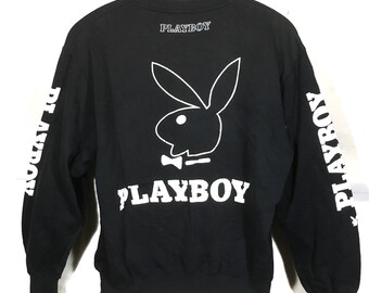 Vintage PLAYBOY Black Big Logo Sweatshirt
