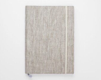 LINEN sketchbook in natural melange A5