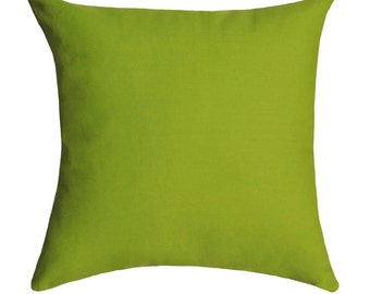 Green Pillow Cover - Solid Chartreuse Pillow Cover - Solid Green Throw Pillow - Green Accent Pillow Cover - Chartreuse Green Throw Pillow