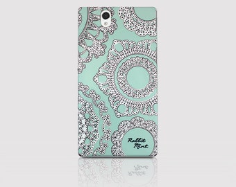 Sony Xperia Z Case - Lace & Mint (P00006)